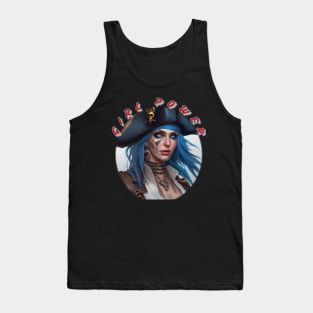 Girl power surprised pirate queen Tank Top